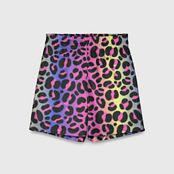 Детские шорты Neon Leopard Pattern