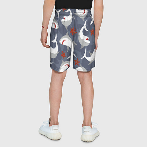 Детские шорты Акулы / 3D-принт – фото 4