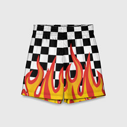 Шорты детские ОГОНЬ УЗОР PATTERN, цвет: 3D-принт