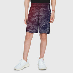 Шорты детские Традиционный китайский дракон, цвет: 3D-принт — фото 2