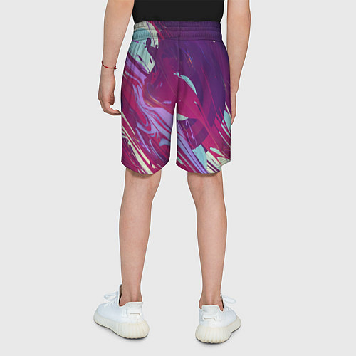 Детские шорты Мощный градиент / 3D-принт – фото 4
