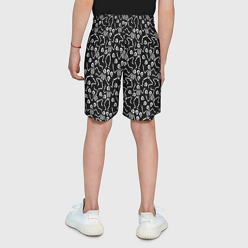 Детские шорты Скелеты / 3D-принт – фото 4