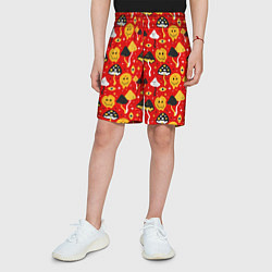 Шорты детские Галюцинации, цвет: 3D-принт — фото 2