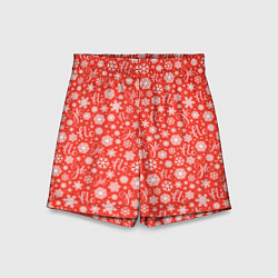 Шорты детские Смех Санты Ho Ho Ho, цвет: 3D-принт