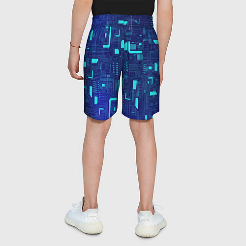 Детские шорты Киберпанк Зима 2022 / 3D-принт – фото 4
