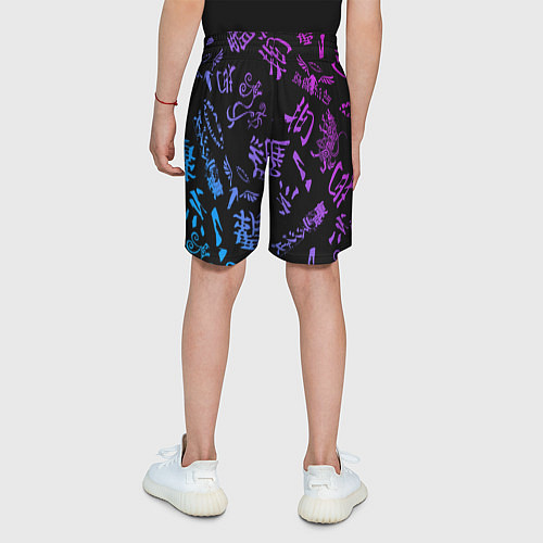 Детские шорты Токийские мстители паттерн градиент / 3D-принт – фото 4