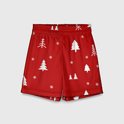 Шорты детские Новогодняяnew year, цвет: 3D-принт