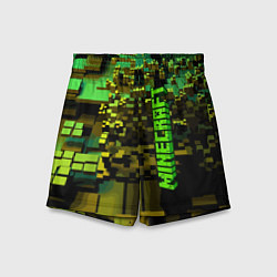 Шорты детские Minecraft, pattern 2022, цвет: 3D-принт