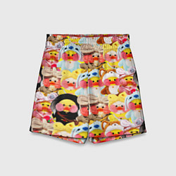Шорты детские УТЯ УТОЧКА ЛАЛАФАНФАН ПАТТЕРН, цвет: 3D-принт