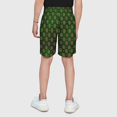 Детские шорты Gold & Green / 3D-принт – фото 4