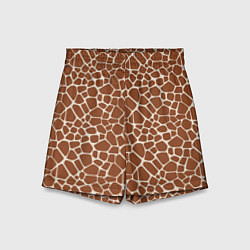 Шорты детские Шкура Жирафа - Giraffe, цвет: 3D-принт