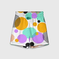 Детские шорты GEOMETRIC INTERSECTING CIRCLES