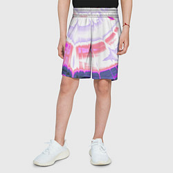 Шорты детские Тай-дай Абстракция Tie-Dye, цвет: 3D-принт — фото 2