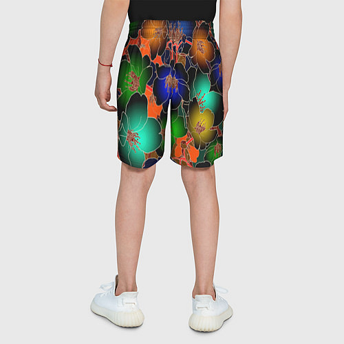 Детские шорты Vanguard floral pattern Summer night Fashion trend / 3D-принт – фото 4