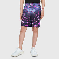 Шорты детские Сквозь плиты, цвет: 3D-принт — фото 2