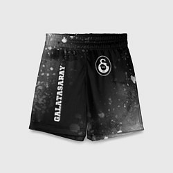 Шорты детские Galatasaray Sport на темном фоне, цвет: 3D-принт