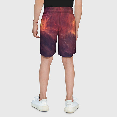 Детские шорты Галактический пожар / 3D-принт – фото 4