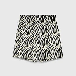 Детские шорты Тигровый полосатый узор-черные, бежевые полосы на