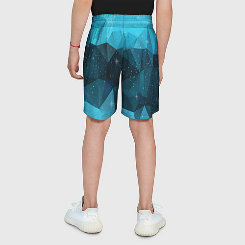Детские шорты Полигональный космос / 3D-принт – фото 4