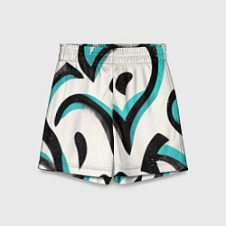 Шорты детские Узоры в стиле граффити, цвет: 3D-принт