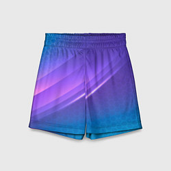 Шорты детские Абстракция Неон соты, цвет: 3D-принт