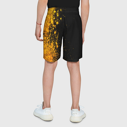 Детские шорты Pokemon - gold gradient: по-вертикали / 3D-принт – фото 4
