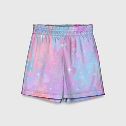 Шорты детские Pink starry sky, цвет: 3D-принт