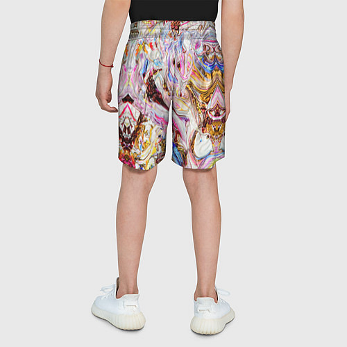 Детские шорты Aesthetic visual art galaxy slime / 3D-принт – фото 4