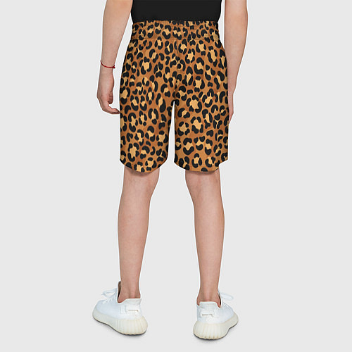 Детские шорты Леопардовый цвет / 3D-принт – фото 4
