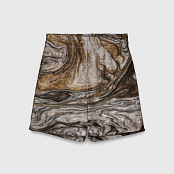 Детские шорты Золотистый мрамор