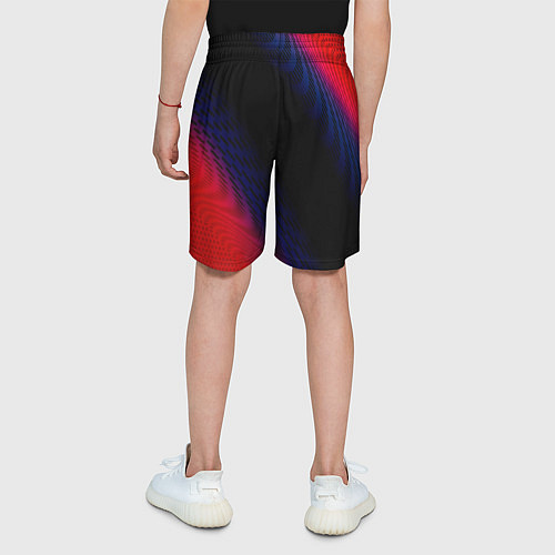 Детские шорты Daewoo красный карбон / 3D-принт – фото 4