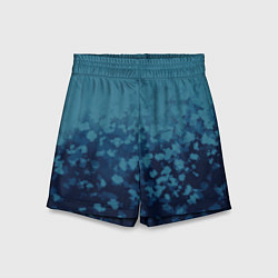 Шорты детские Абстракция синий, цвет: 3D-принт