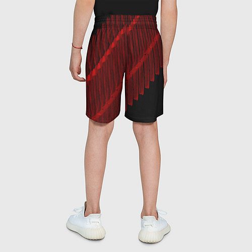 Детские шорты Красный маркер / 3D-принт – фото 4