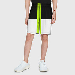 Шорты детские Геометрия Инь-Янь, цвет: 3D-принт — фото 2