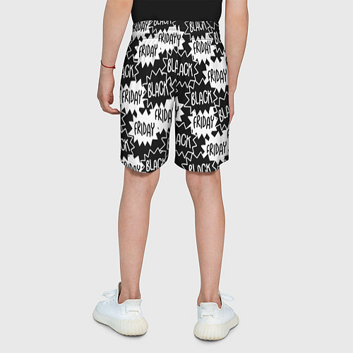 Детские шорты Black friday / 3D-принт – фото 4