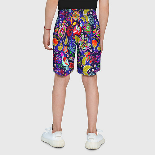 Детские шорты Multicolored floral patterns / 3D-принт – фото 4