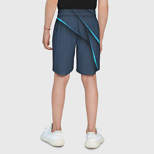 Детские шорты Синие лезвия / 3D-принт – фото 4