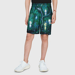 Шорты детские Kodama tree, цвет: 3D-принт — фото 2