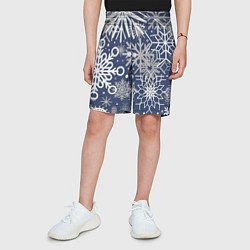 Шорты детские Волшебный снегопад, цвет: 3D-принт — фото 2