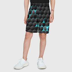 Шорты детские Броня из стали, цвет: 3D-принт — фото 2