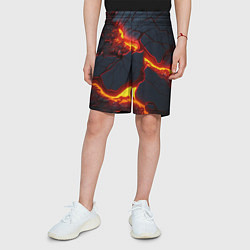Шорты детские Красивая неоновая лава, цвет: 3D-принт — фото 2
