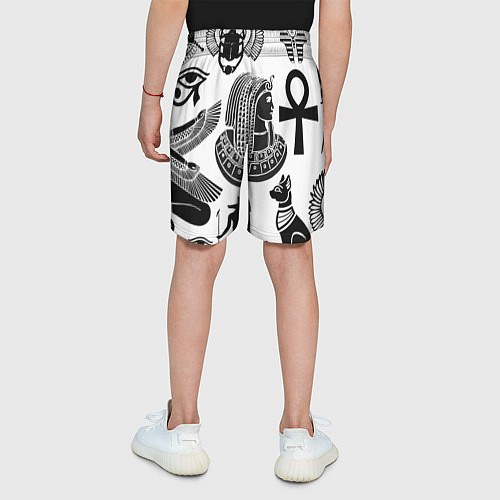 Детские шорты Египетские знаки / 3D-принт – фото 4