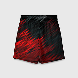 Детские шорты Черно-Красная штриховка