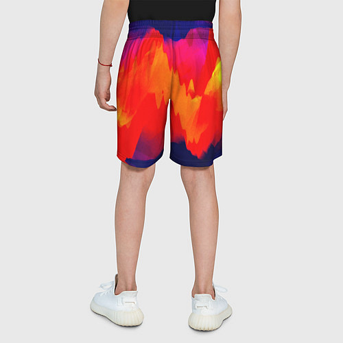 Детские шорты Битва полигонов нейростеть / 3D-принт – фото 4