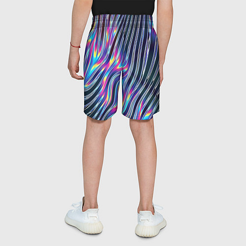 Детские шорты Металлический блеск / 3D-принт – фото 4