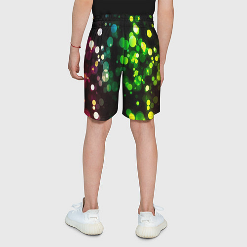 Детские шорты Разноцветные блики / 3D-принт – фото 4