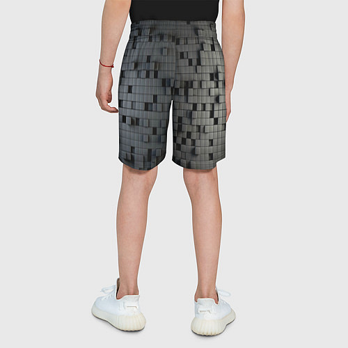 Детские шорты Digital pixel black / 3D-принт – фото 4