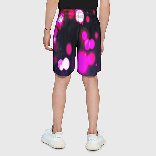 Детские шорты Розовые блики света / 3D-принт – фото 4