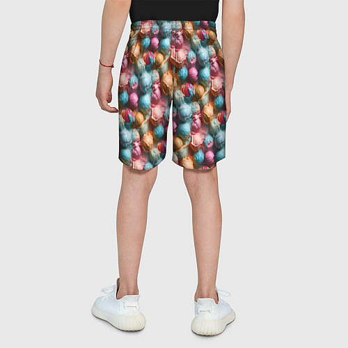 Детские шорты Сочный узор из мороженного / 3D-принт – фото 4