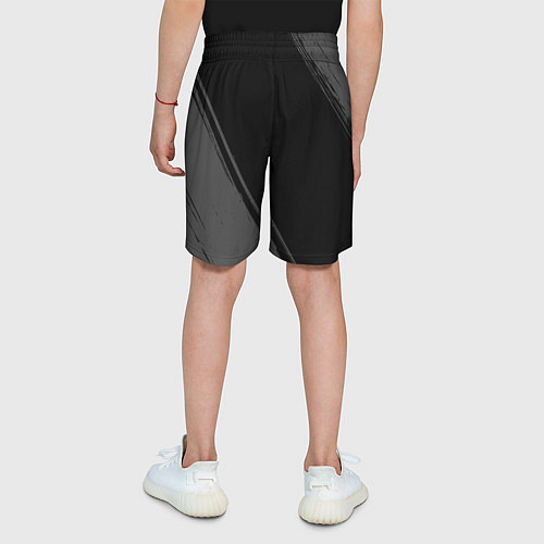 Детские шорты Counter Strike 2 glitch на темном фоне: надпись, с / 3D-принт – фото 4